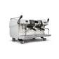 Rancilio RS1 two group head espresso machine White Isometric Front view